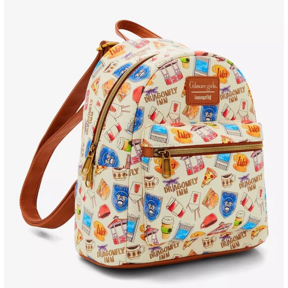 Loungefly Gilmore Girls Icons Mini Backpack and Cardholder Set NWT - Picture 3 of 9